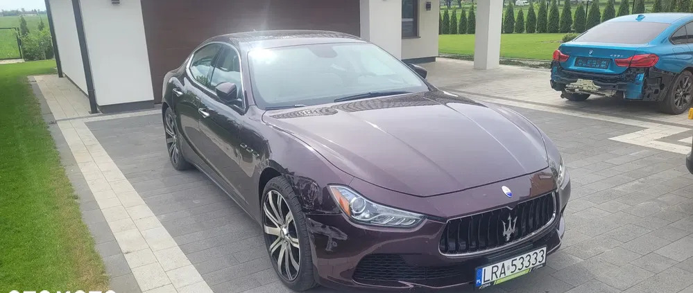 maserati ghibli Maserati Ghibli cena 89000 przebieg: 68000, rok produkcji 2017 z Cieszanów